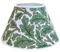 Lampskärm William Morris - Oak Grön Rund 25