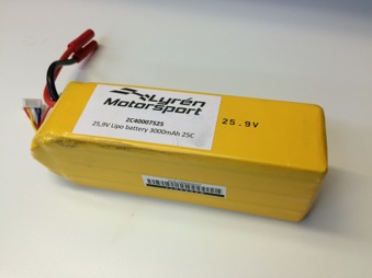 Batteri LiPo 25,9V 