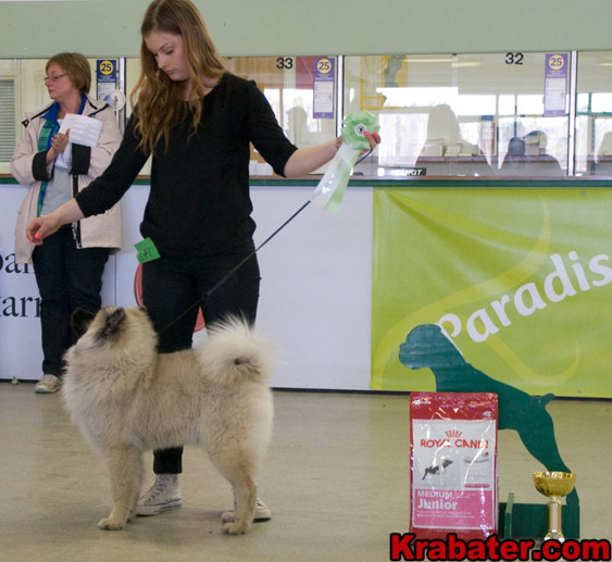 Matilda och Kelly på sin första utställning