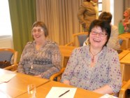 Ann-Margret, ordförande i Ängelholm, och Lilly, kassör i Ängelholm