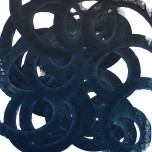 "Black swirl", 120x140 cm, oil on canvas. Anders Kumlien 2014 