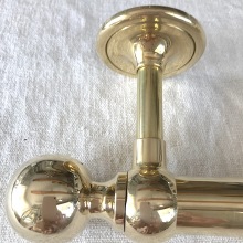 25mm gardinstång i mässing med släta avslut - hos Alegni Interiors Stockholm 25mm gardinstång i mässing med släta avslut - hos Alegni Interiors Stockholm