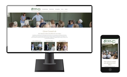 Mobilvänlig och sökmotoroptimerad hemsida för Giron Consult i Göteborg