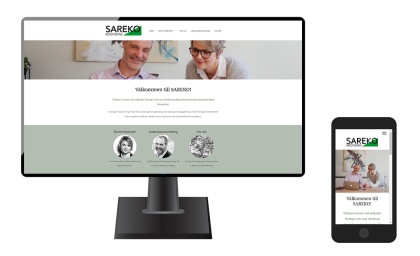 Mobilvänlig och sökmotoroptimerad hemsida för SAREKO ekonomi och redovisningstjänster i Lerum - Anna Åxman