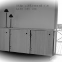 Skåp vitlaserad alm art.nr 3