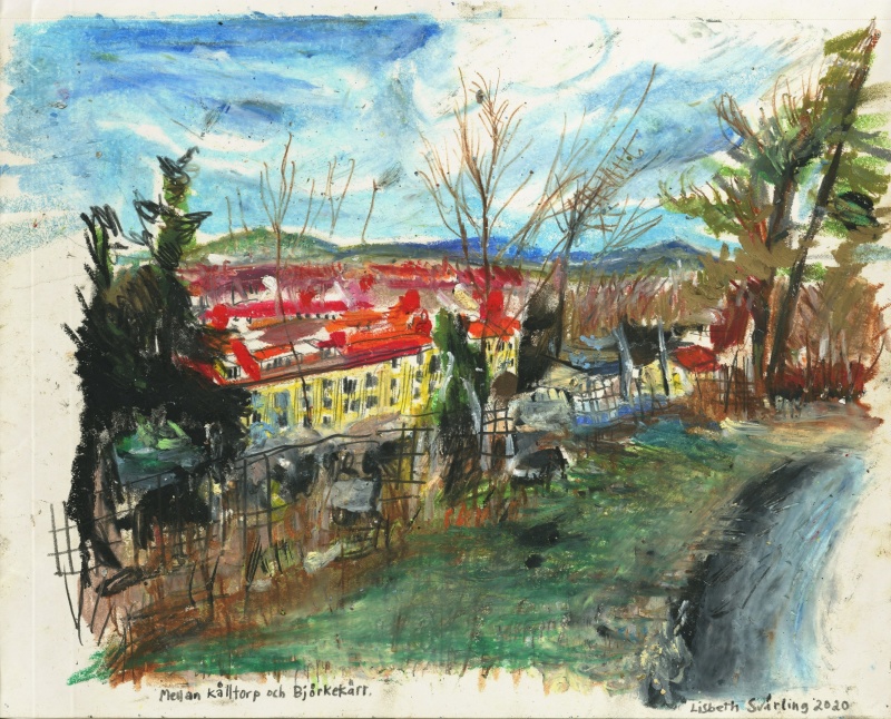 Qvidingsgatan från Rudolf Steinerskolan, förtätning Qvidingsgatan från Rudolf Steinerskolan, förtätning