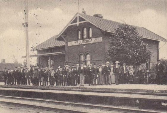 Vallberga station omkring 1906