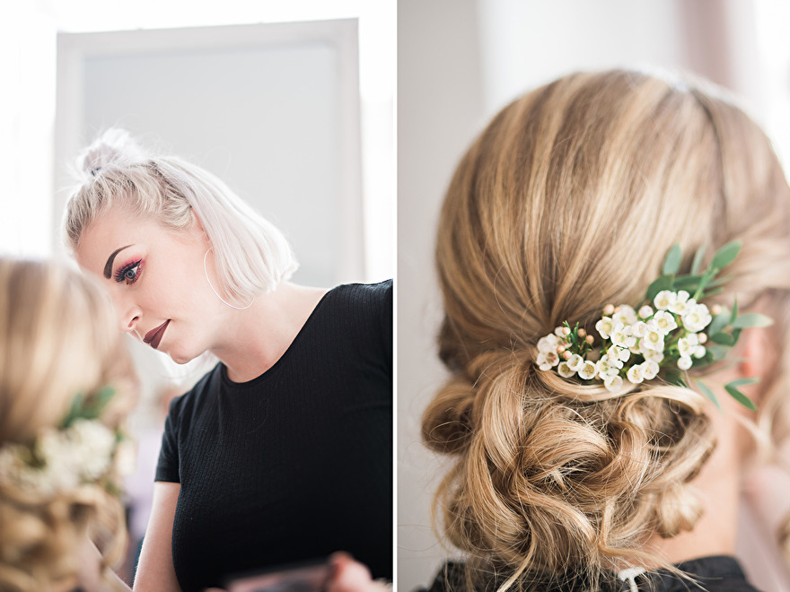 Bride is getting ready for wedding. Photo by Rebecca Wallin Bride is getting ready for wedding. Photo by Rebecca Wallin