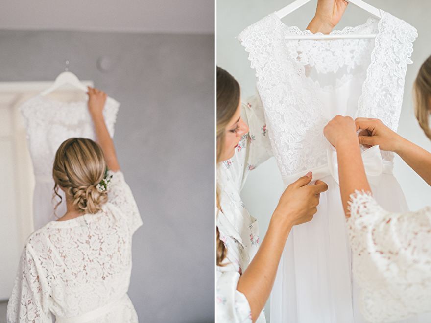 Bride is getting ready for wedding. Photo by Rebecca Wallin Bride is getting ready for wedding. Photo by Rebecca Wallin
