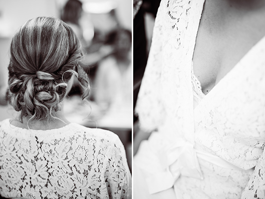 Bride is getting ready for wedding. Photo by Rebecca Wallin Bride is getting ready for wedding. Photo by Rebecca Wallin
