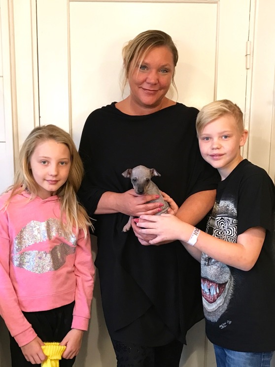 Matte Eva-Lena med barn och efterlängtade lille Mason. Matte Eva-Lena med barn och efterlängtade lille Mason.