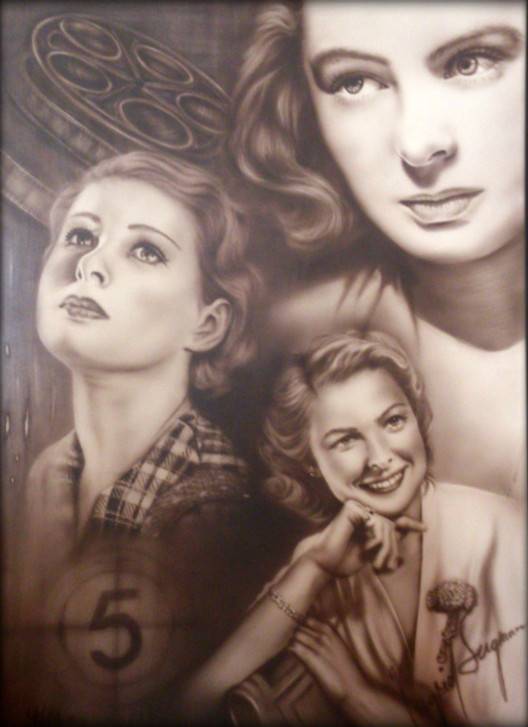 Airbrush acrylics on Ilustrationboard