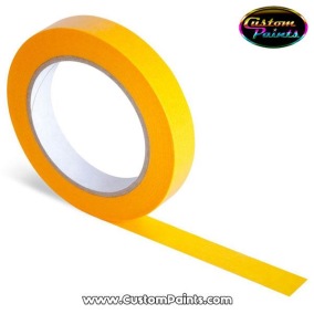 Genomskinlig Orange Maskerings Tape Rispapper - Oramge maskeringstape 24 mm
