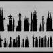 Futuristic Cityscape airbrushstencil