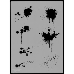 Blood Splash airbrushstencil - Blood Splash