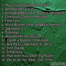 My Lyrical Equipment av Filip Winther. Musik. Hiphop, rap 2011. Svensk rappare.
