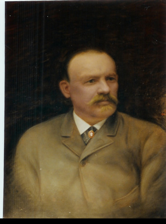 Otto Jansson (1837-1897). Porträttet hängde i styrelserummer på CM Hammar i Göteborg.