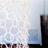 Selfdestructing Porcelain Net, Skulpturens Hus 2001  Photo; Jesper Hammarström