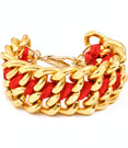 Armband - Le chain - Rött/Guld