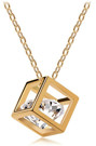 Diamond cube necklace - Petite Collection