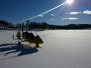 gyrocopter on snow