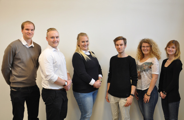 Bild: Delar av Styrelsen 2016. Från vänster: Robert, Freddy, Sofie, Jonas, Michaela och Louise. (Peter och Daniel saknas) Bild: Delar av Styrelsen 2016. Från vänster: Robert, Freddy, Sofie, Jonas, Michaela och Louise. (Peter och Daniel saknas)