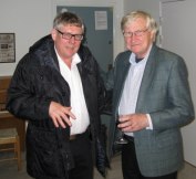 Två pristagare: Ingemar Unge 2011 och Kurt Mälarstedt 2008 (foto Mats Edholm)