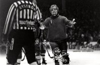 Bild från semifinalen 1981 mellan Selånger Bandy och Villa Lidköping. Foto: BILDBYRÅN / BILDBYRÅN