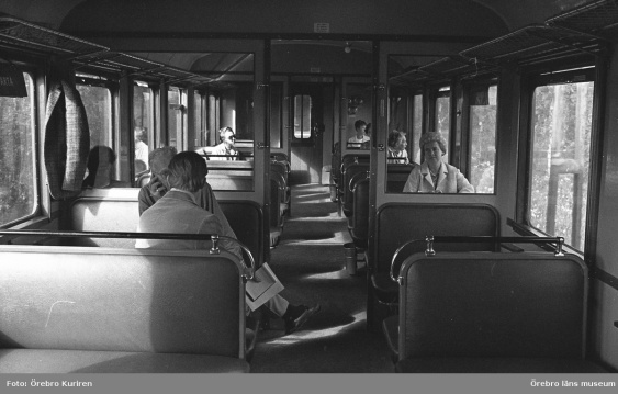Svartåbanan, 21 juni 1970. Foto Örebro Kuriren Källa Örebro länsmuseum Svartåbanan, 21 juni 1970. Foto Örebro Kuriren Källa Örebro länsmuseum