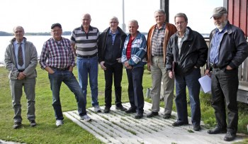 Fr.v. Anders, Everth, Bengt-Göran, Karl-Gustav, Stig, Erik, Jan-Åke, Karl-Olov. Foto av Bengt-Göran Nilsson