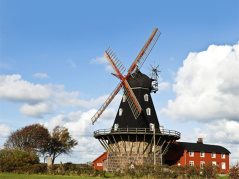 You will find many places to visit along the cycle route.  Here the mill in Särdal with a café, shop and exhibition,