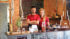 This young couple left the city of Copenhagen for the Swedish countryside! In stead of working in a restaurant there, they are now doing their best to give cycling guests and others a nice exerience at their B&B, day 2. This young couple left the city of Copenhagen for the Swedish countryside! In stead of working in a restaurant there, they are now doing their best to give cycling guests and others a nice exerience at their B&B, day 2.