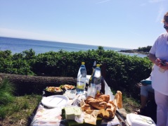 Maybe a picnic on your own by the sea? If not, there are a lot of restaurants opened for lunch along the route.