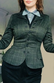 jacket Dolly green checkered - 34
