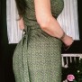 Dress Gina green crochet