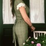 Dress Gina green crochet