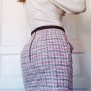 skirt Matilde pink checkered