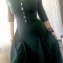 dress Caroline emerald green - 44