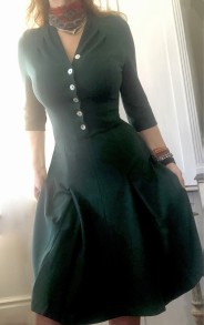 dress Caroline emerald green - 34