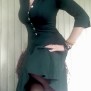 dress Caroline emerald green