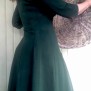 dress Caroline emerald green