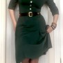 dress Caroline emerald green
