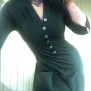 dress Caroline emerald green