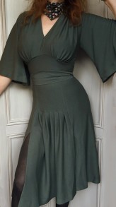 dress Janice sage green - M