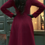 coat Saga berry red
