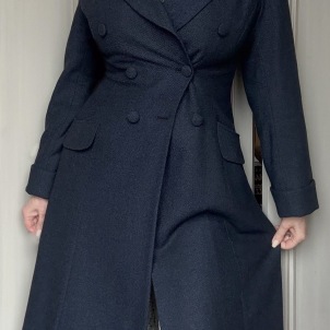 coat Ester dark blue