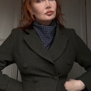 coat Ester olive green