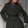coat Ester olive green