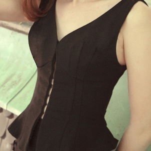 corset-vest Joline black