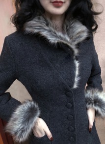 coat Elsa grey melange - 36